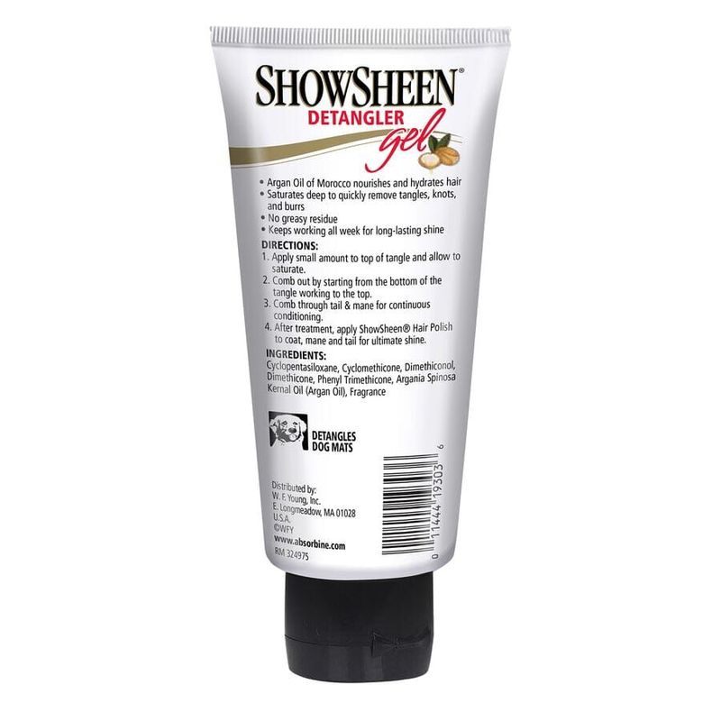 Absorbine ShowSheen Detangler Gel - flokefjerner