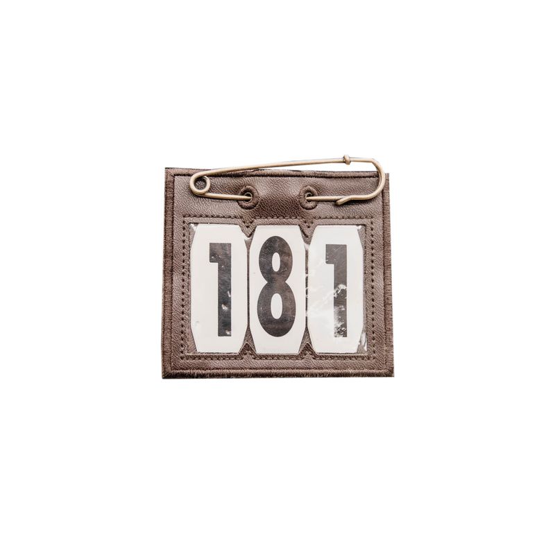 Kentucky Head Number PVC w/Safety Pin