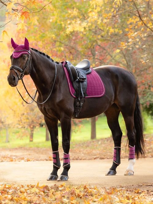 Hovedbilde LeMieux Suede Dressurschabrak - Blackberry