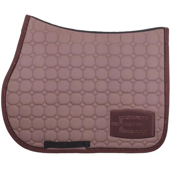 Hovedbilde E- Logo Dressur Schabrak Cappucino/Bronze 