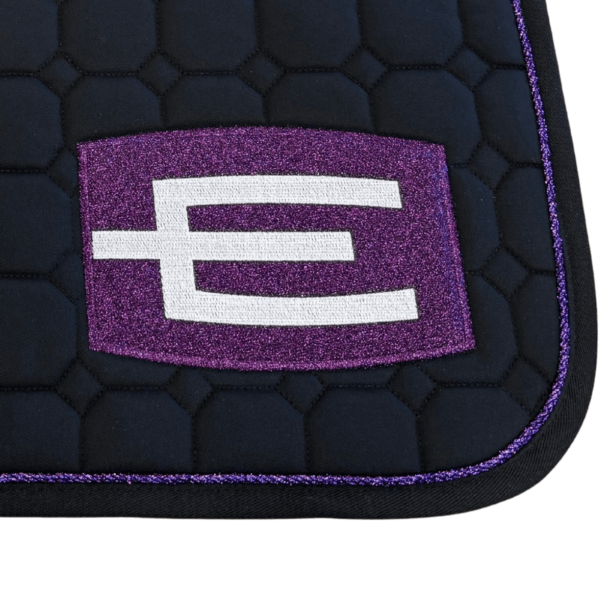 Equiline E- Logo Sprang Schabrak Sort/Lilla 