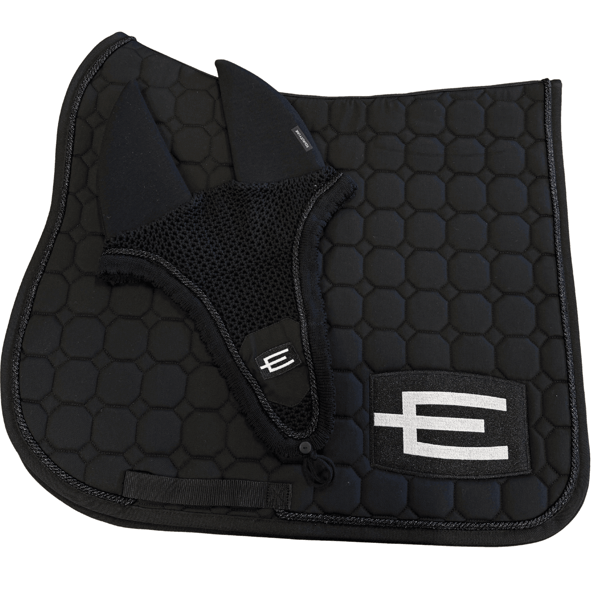 Ruben Soundless E - Logo Ørehette - Sort/Hvit   